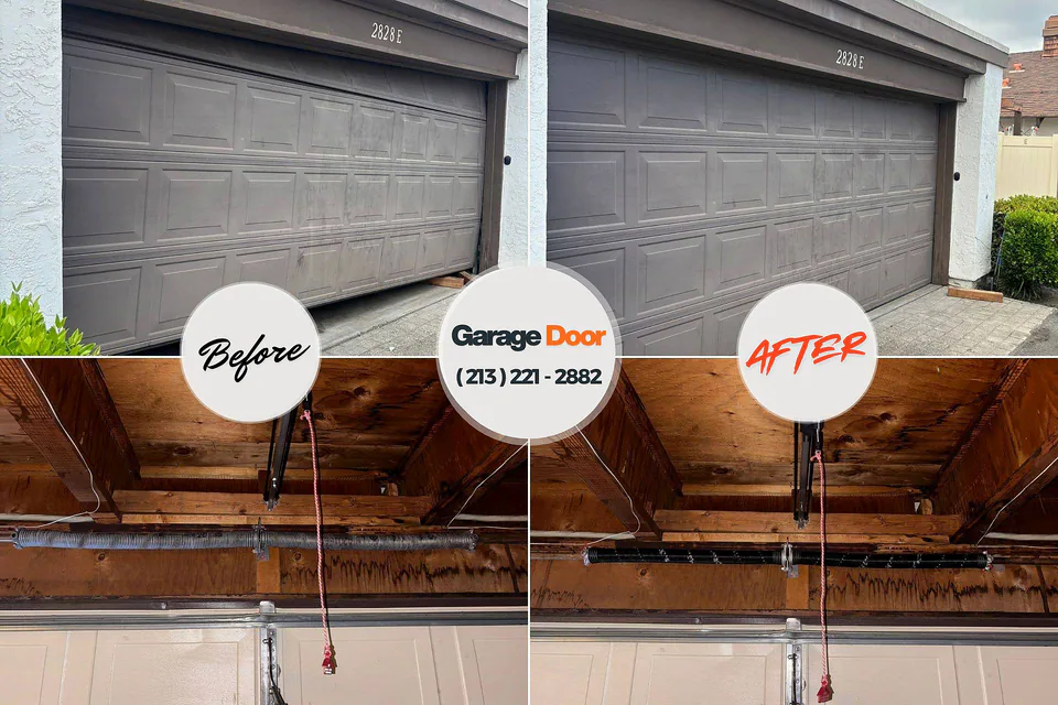 Before and after: garage door company Grand Rapids, MN